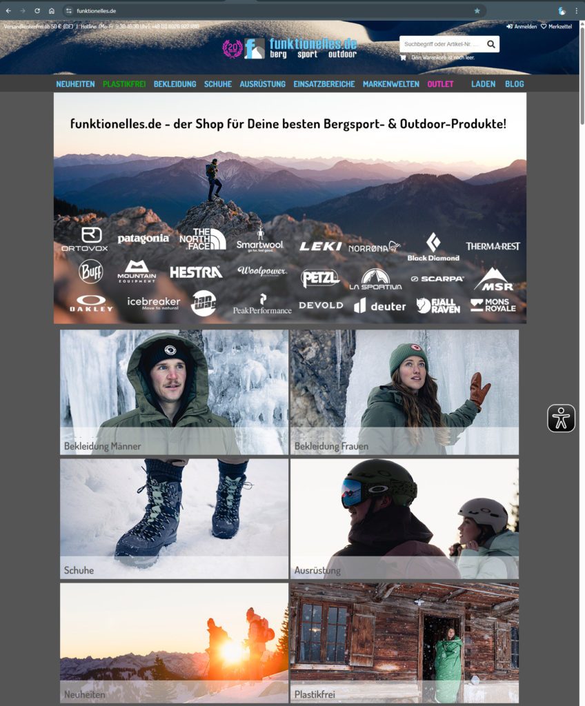 funktionlles webseite
